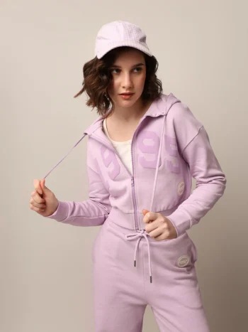 Pink Zip-Up Hooded Co-Ord Set